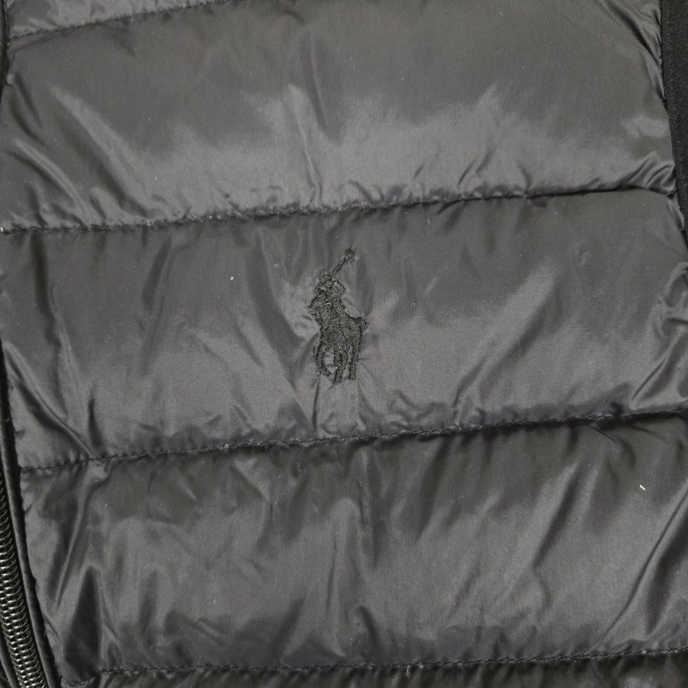 Polo Ralph Lauren Vest Mens Small White Duck Down Puffer Gilet Quilted Full Zip - Picture 5 of 8